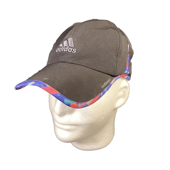 Adidas Running Climacool Hat‎ Women's Black Multi Adizero Adjustable Lightweight - Picture 1 of 6